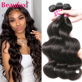 Kit de mechas de cabelo humano ondulado natural - ondas body wave