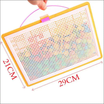 Juego de 296 cuentas de hongo en forma de clavo, rompecabezas inteligente 3D, tablero de rompecabezas para niños, juguetes educativos.