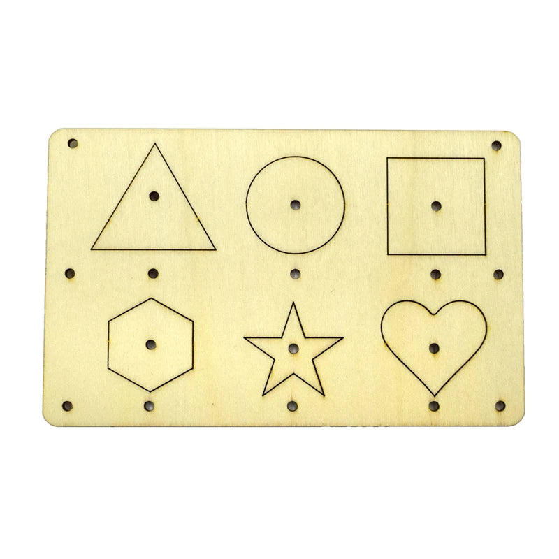 Montessori Busy Board Accessories Wood DIY Toy Material Education Activity Board Parts Toys For Children Basic Skills Learning