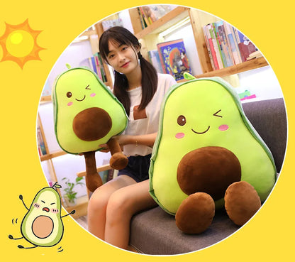 30 45 60CM Cute Avocado Stuffed Plush Pillow Toys Kids Filled Doll Fruit Cushion Soft Plush Doll Toy Baby Girl Birthday Gift