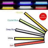 1/2PCS 17cm COB LED 12V Daytime Running Lights Trunk Waterproof Auto Driving DRL Fog Lamp Car Styling Turn Signal Plate Light