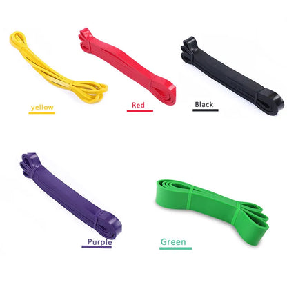 Fitness Rubber Resistance Bands 208cm Multi Specification Yoga Elastic Bands For Strength Training Equipment Sports Accessories
