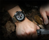 NAVIFORCE Top Brand Luxury Classic Men's Watch Quartz Digital Male Clock Military Sport Silver Stainless Steel Man Wristwatch 9197