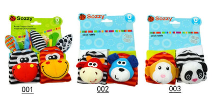 Baby Toys 0 6 12 Months Cute Stuffed Animals Baby Rattle Socks Wrist Baby Rattles Newborn Toys Make Sounds Games For Babies