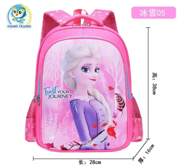Mochila escolar de dibujos animados Frozen Elsa Anna niñas linda mochila de escuela primaria jardín de infantes Linda mochila