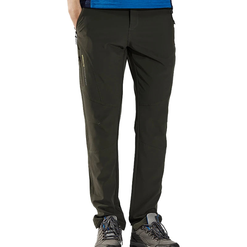 LNGXO Hiking Pants Men Quick Dry Trekking Camping Climbing Running Outdoor Rain Pants Stretch Breathable Elasticity Trousers Men