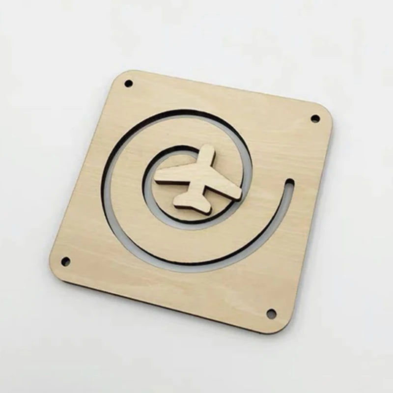 Montessori Busy Board Accessories Wood DIY Toy Material Education Activity Board Parts Toys For Children Basic Skills Learning