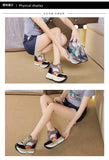 Fashion White Sneakers Women's High Platform Casual Shoes Height Increasing Leather Shoes 10 CM Thick Sole Trainers Tennis Sports