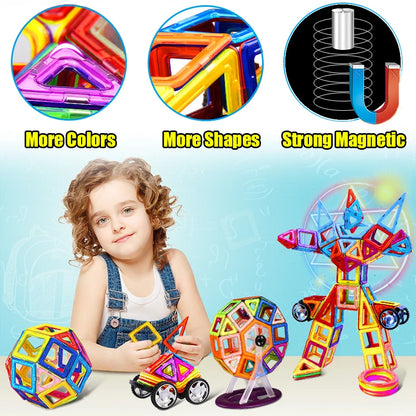 Juguetes magnéticos para niños de gran tamaño, bloques magnéticos para niños, juego de construcción de diseño, juguetes para niños, bloques de construcción