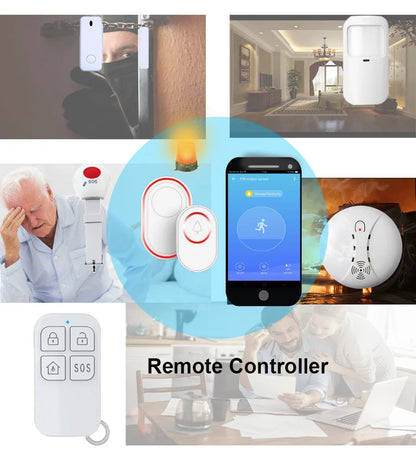 Botón de pánico de emergencia Topvico Tuya con wifi para personas mayores, alarma SOS, pulsera inalámbrica para cuidadores, buscapersonas, reloj, llamada, alerta de caídas