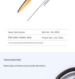 Home Scissors Titanium-plated Wear-resistant Large Alloy Scissors Office Art DIY Stationary