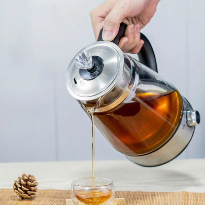 Teteras Hervidor eléctrico Hervidor de agua de vidrio Cafetera térmica inteligente Hervidor de agua de 220 V Electrodomésticos de cocina Infusor de té