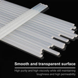 Hot Melt Adhesive Glue Gun 10/20/50pcs Transparent Hot Glue Sticks Silicone Rod for 7/11mm Gun DIY Tools Kitchen Cabinet Storage
