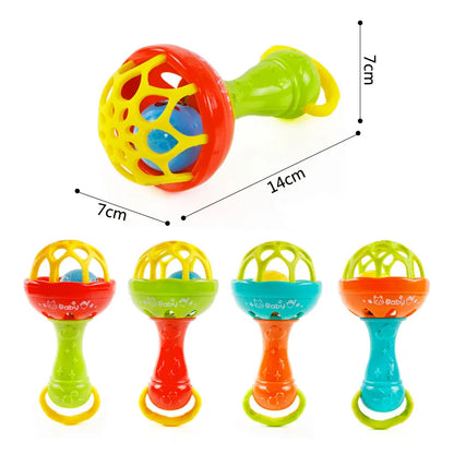 Baby Toys 0 6 Months Rattle Teether Development Games Sensory Toys Soft Silicone Teether Chewable For Newborns Babies 12 Months