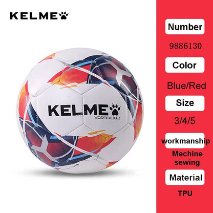 KELME - Balón de fútbol profesional, balones de entrenamiento para partidos de equipo, cosido a máquina, TPU, rojo y verde, tallas 3, 4 y 5, 9886130 