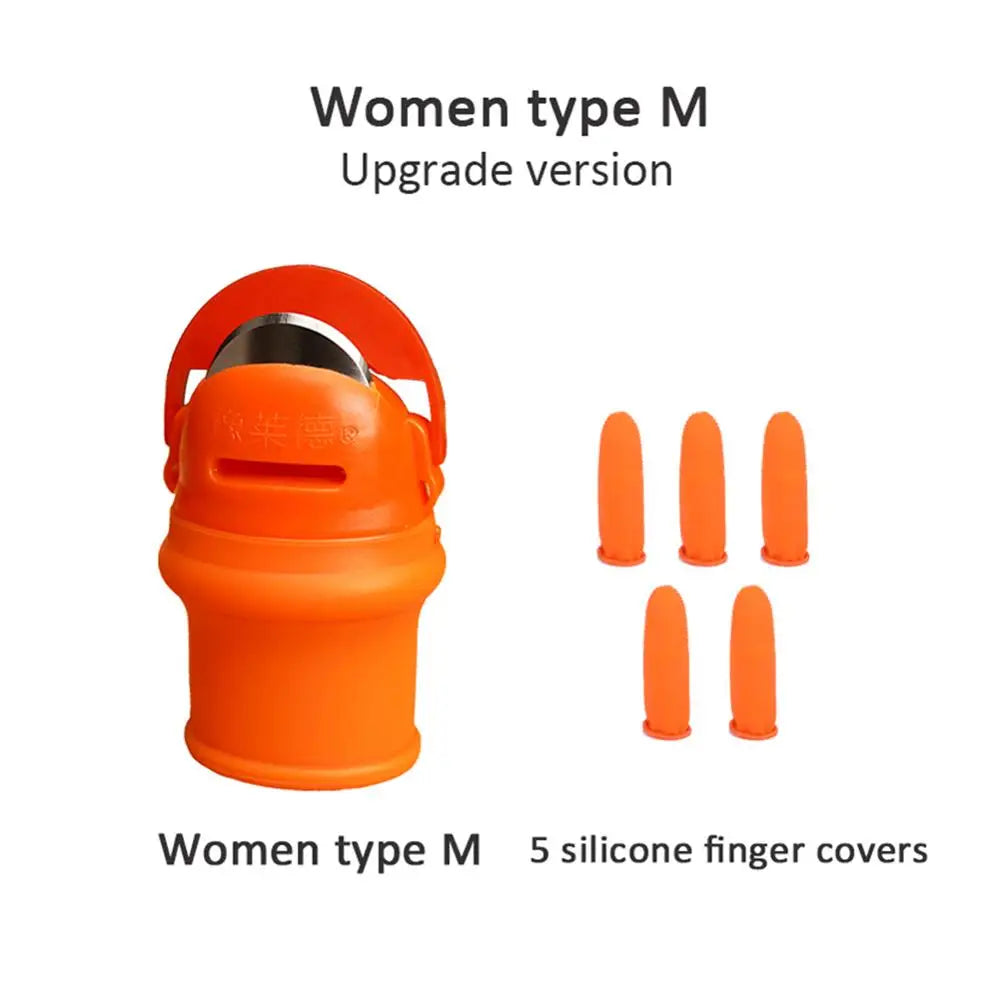 Silicone Thumb Knife Finger Protector Gears Cutting Vegetable Harvesting Knife Pinching Plant Blade Scissors Garden Tools
