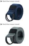 Maikun Tactical Canvas Men Belt High Quality Unisex Double D-Ring Buckle Waistband Casual Canvas Female Belt Fabric For Jeans
