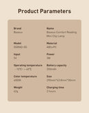 Baseus Led Desk Lamp Clip-On Night Light Reading Computer Keyboard illuminated Eye Protection Lamp With USB Charging For Bedroom