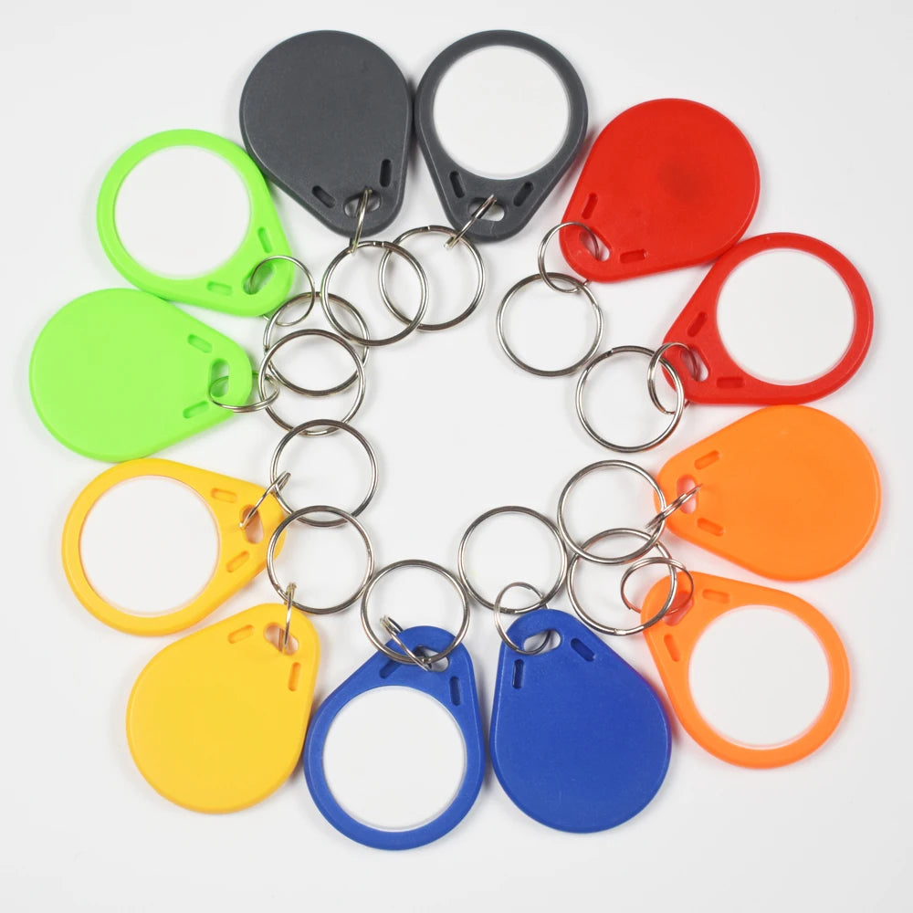 100pcs/Lot 125Khz Proximity RFID EM4305 T5577  Smart Card Read and Rewriteable Token Tag Keyfobs Keychains Access Control