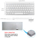 Russian Spanish French German Hebrew Brazil-Portuguese Ultra Slim Universal Wireless Bluetooth Keyboard for iOS Android Win
