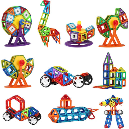 Juguetes magnéticos para niños de gran tamaño, bloques magnéticos para niños, juego de construcción de diseño, juguetes para niños, bloques de construcción