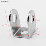 Stainless Steel Motorcycle Headlight Bracket Stand Pair Spot Fog LED Light Support Base Bobber Accessories