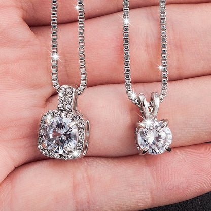 Collar con colgante de lágrima de cristal de color clásico para boda 2023 para mujer, collar de diamantes de imitación de moda, joyería llamativa