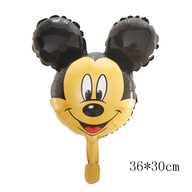 Globos gigantes de Mickey y Minnie Mouse, dibujos animados de Disney, globos de aluminio, baby shower, decoraciones para fiestas de cumpleaños, juguetes clásicos para niños, regalo de globo aerostático 
