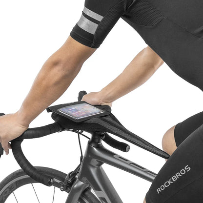 ROCKBROS Waterproof Bike Sweatband Cycling Riding Trainer Indoor Sweat Absorbing Cover Net Sports Frame MTB Bike Accessories