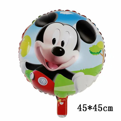 Globos gigantes de Mickey y Minnie Mouse, dibujos animados de Disney, globos de aluminio, baby shower, decoraciones para fiestas de cumpleaños, juguetes clásicos para niños, regalo de globo aerostático 
