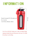 1Pc 700ML Stainless Steel Sports Water Mugs Shaker Bottles With Scale, Outdoor Gym Fitness Shake Cup Protein Powder Mixer Bottle