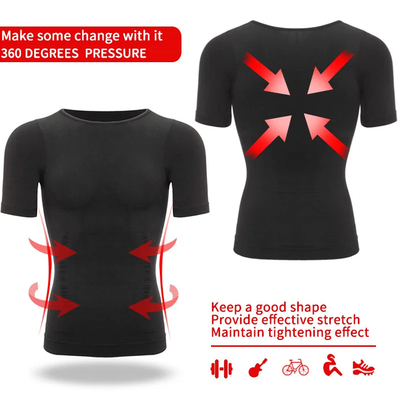 Faja moldeadora de cuerpo para hombre, moldeadora de abdomen, ropa interior moldeadora, entrenador de cintura, chaleco corrector de postura, corsé.