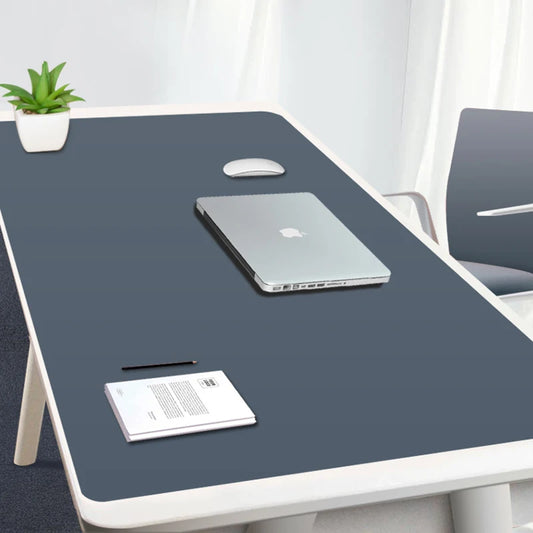 Alfombrilla de ratón grande para ordenador, para juegos, de piel sintética, resistente al agua, XXL, para escritorio de PC