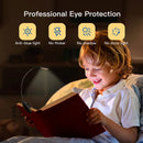 Rechargeable Book Reading Light Lamp, LED Book Light for Reading in Bed - Eye Caring Adjustable Brightness 3 Color Temperatures