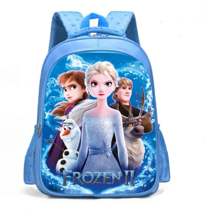 Cartoon schoolbag Frozen elsa Anna girls cute primary school bag kindergarten Cute backpack