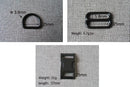 1Set Strong Hardware Metal Straps Slider D Ring Release Belt Buckle For Cat Pet Dog Collar Harness Paracord Sewing Accessory