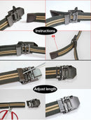 Men's & women's belt buckle tactical fashion suitable for canvas cotton belt 38MM-40MM belt zinc alloy quick release men's belt
