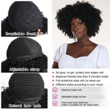 MsSunlight Afro Kinky Curly Wig Human Hair Short Wigs For Women Human Hair 100% Natural 4B 4C Brazilian Hair Wigs Full Machine