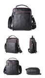 JOYIR New Genuine Leather Men Vintage Handbags Small Flap Men's Shoulder Bag Casual Office Messenger Bags Fashion Crossbody Bag