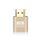 Adaptador de pantalla virtual VGA 4K compatible con HDMI 1.4 DDC EDID, conector ficticio, emulador de pantalla fantasma sin cabeza, placa de bloqueo de tarjeta de video