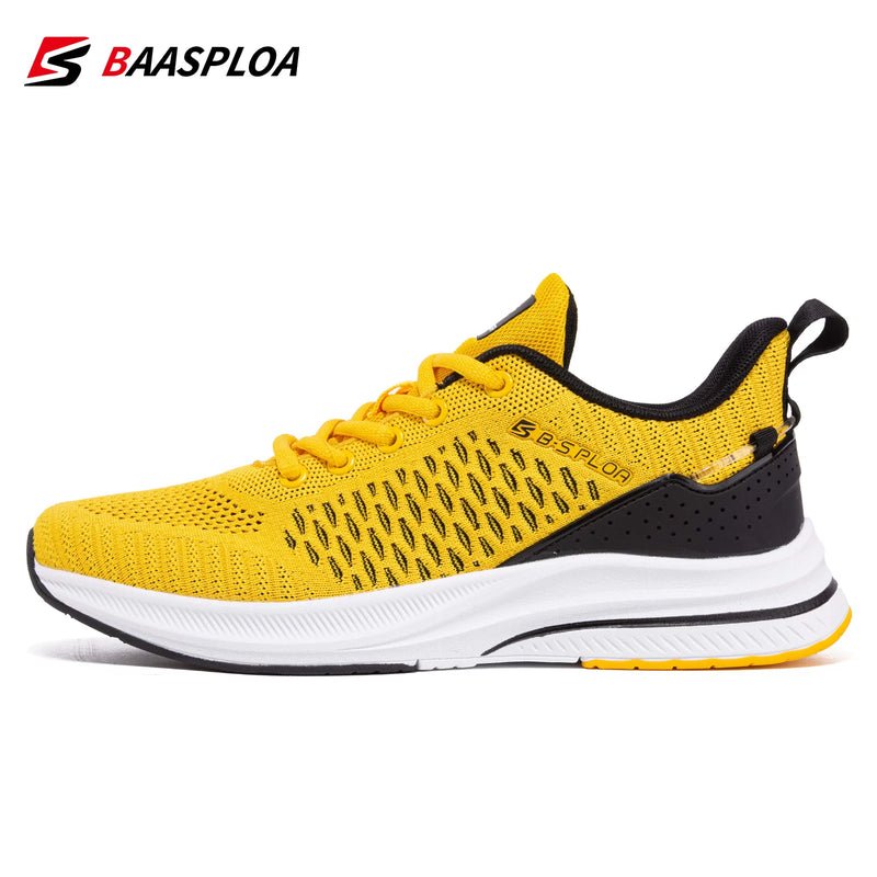 Baasploa Lightweight Running Shoes For Men 2023 Men's Designer Mesh Casual Sneakers Lace-Up Male Outdoor Sports Tennis Shoe