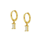 CANNER 925 Sterling Silver French Punk Hip-Hop Geometric Small Hoop Earrings for Women Gold Silver Party Jewelry Accessories