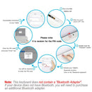 Russian Spanish French German Hebrew Brazil-Portuguese Ultra Slim Universal Wireless Bluetooth Keyboard for iOS Android Win