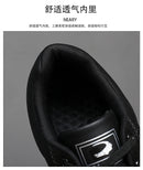 Men's Sports Shoes Leather Waterproof Running Sneakers Luxury Walking Gym Shoes Man Non-slip Training Sneakers Flat Shoes Tennis