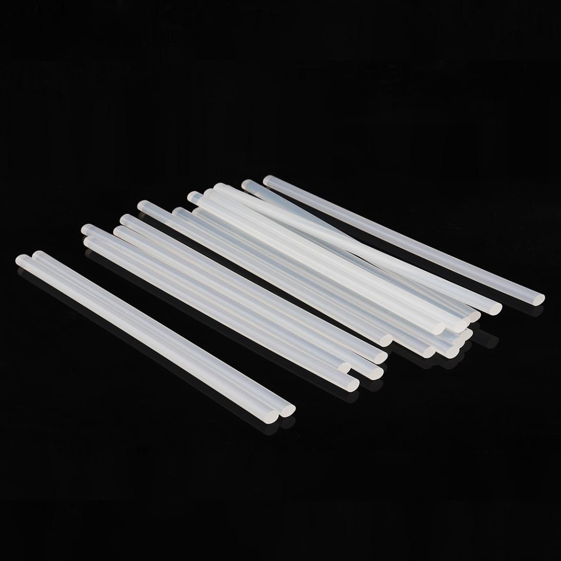 Hot Melt Adhesive Glue Gun 10/20/50pcs Transparent Hot Glue Sticks Silicone Rod for 7/11mm Gun DIY Tools Kitchen Cabinet Storage