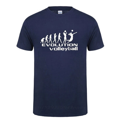 Evolution Sports Playing Volleyball Tshirts for Men HipHop Streetwear T-Shirt Camisetas 2023 Classic Popular Tee Shirt Men