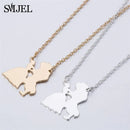 2025 New Movie Jewelry Beauty and the Beast Necklace for Women Prince Princess Pendant Necklaces Lover Accessories Gifts