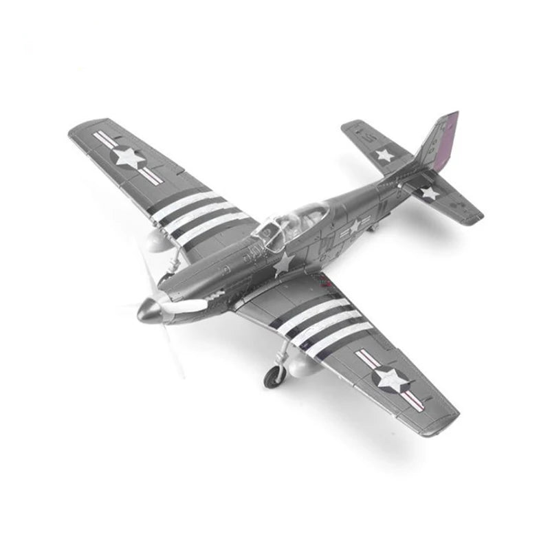 1/48 Scale WWII AirForce P-40 Tomahawk Military Flying Tigers P51 MUSTANG F4U BF109 Fighter Model Collection DIY Puzzle Toys