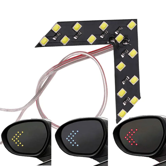 1x Car Styling LED Turn Signal Light Rear View Mirror Arrow Panels Indicator Light Rearview Mirror Signal Bulb 12V 14 SMD Yellow