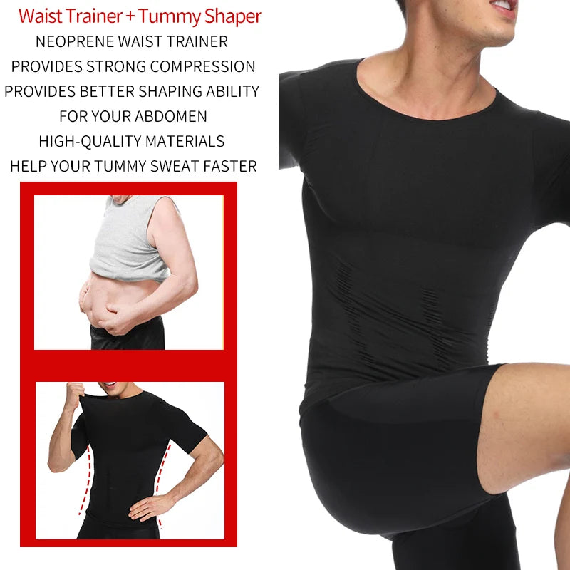 Faja moldeadora de cuerpo para hombre, moldeadora de abdomen, ropa interior moldeadora, entrenador de cintura, chaleco corrector de postura, corsé.